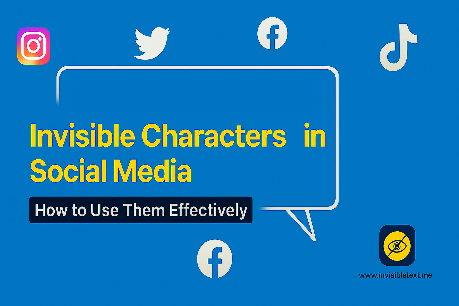 How to Use Invisible Characters in Social Media